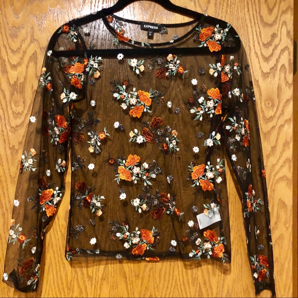 Express floral shirt